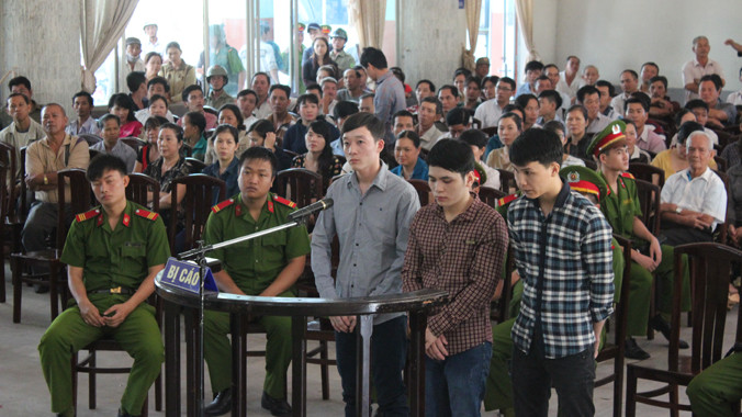 3 bị cáo tại phiên tòa