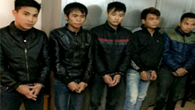 Các đối tượng bị bắt giữ