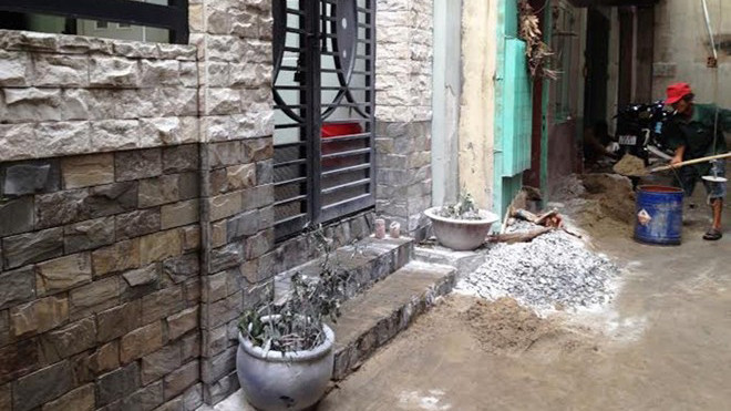 Khu vực ông H. tưới xăng tự thiêu