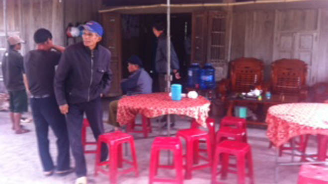 Gia đình đang tổ chức mai táng cho nạn nhân