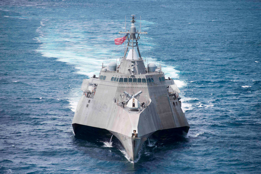 Tàu tàu tác chiến ven bờ USS Coronado (LCS 4). Ảnh: Hải quân Mỹ.