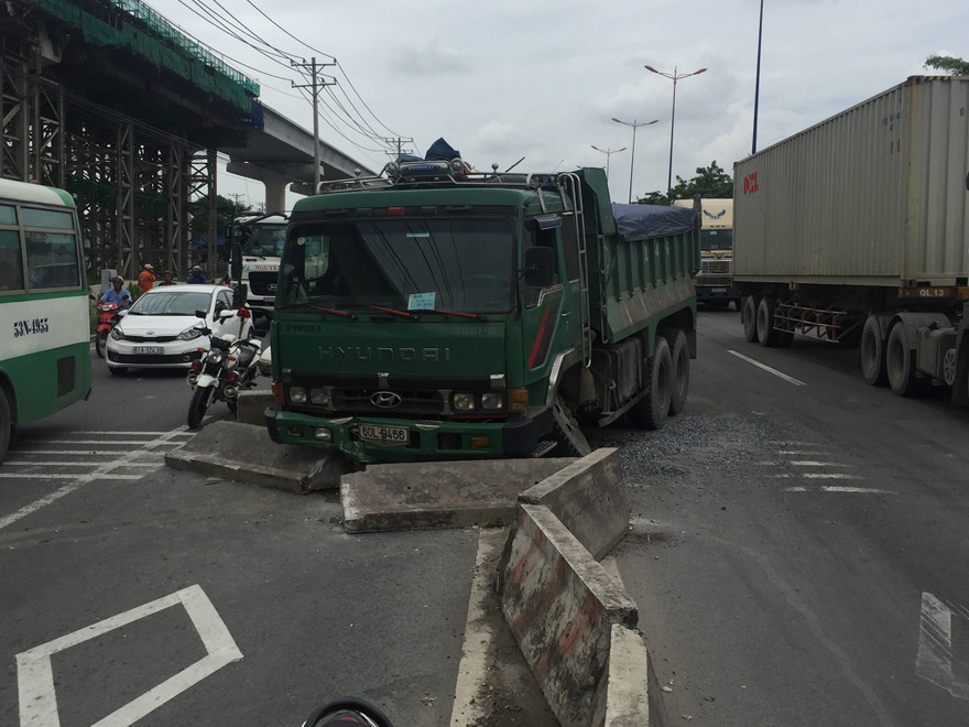 Hiện trường tai nạn.