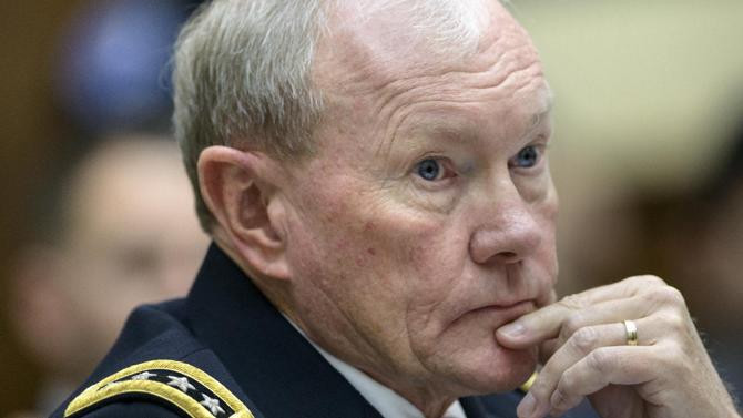 Chủ tịch Hội đồng Tham mưu liên quân Mỹ, Tướng Martin Dempsey, đưa ra tuyên bố trong phiên điều trần tại Quốc hội ngày 13/11.