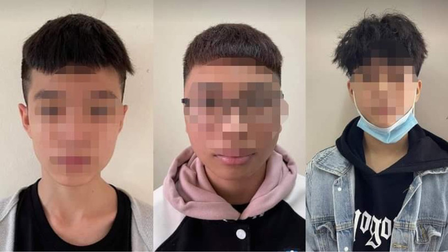 N.D.L (SN 2005), N.N.H (SN 2006) và Đ.T.Đ (SN 2005) cả 3 cùng trú tại Cầu Giấy (Hà Nội).