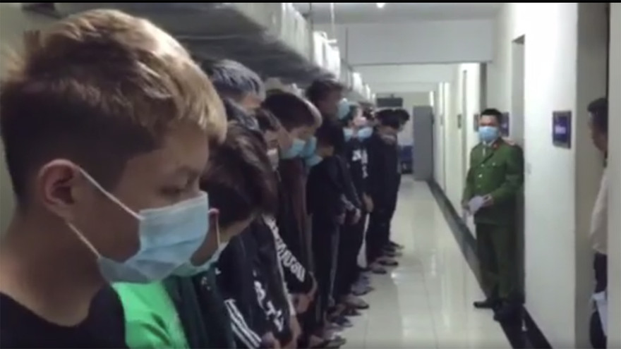 Nhóm đối tượng bị khởi tố. Ảnh: ANTĐ