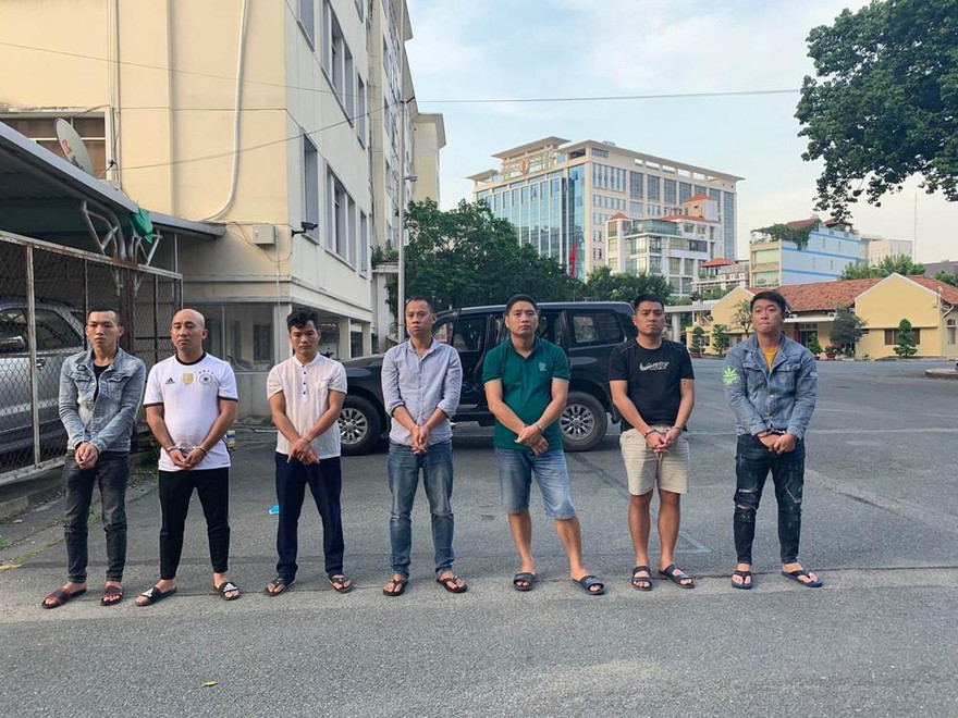 Các đối tượng trong vụ án. Ảnh: CA