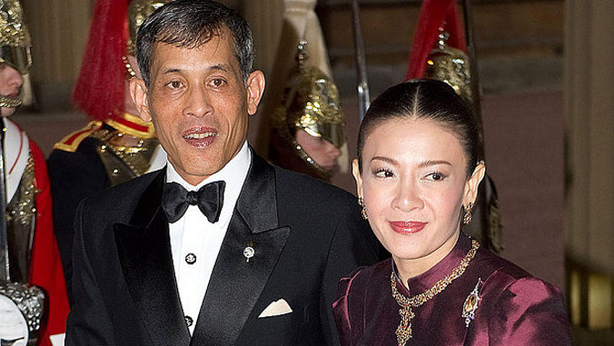 Thái tử Vajiralongkom của Thái Lan và Thái tử phi Srirasmi. Nguồn: Telegraph.