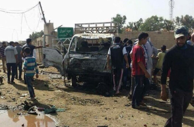 Hiện trường vụ đánh bom. (Nguồn: RT)