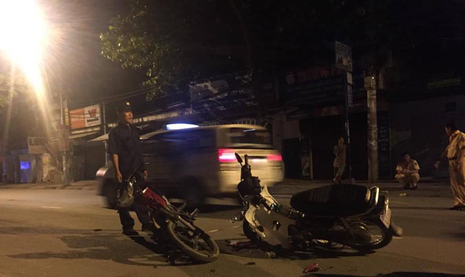 Hiện trường tai nạn.