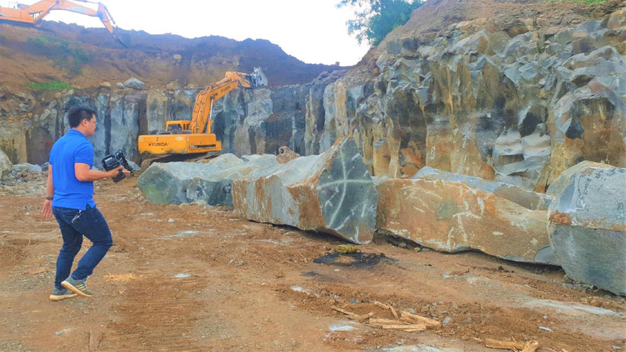 Một mỏ đá tại Đắk Nông. Ảnh minh họa