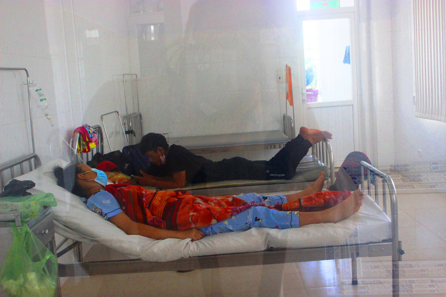 Sản phụ T.T.V được cách ly sau khi sinh con