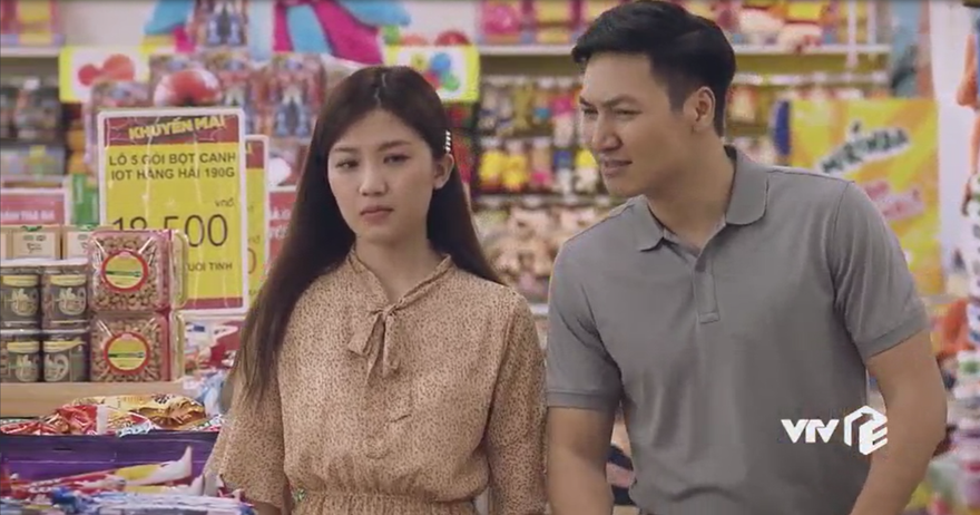 Lương Thanh vào vai cô giáo Hương người yêu Huy (Mạnh Trường)