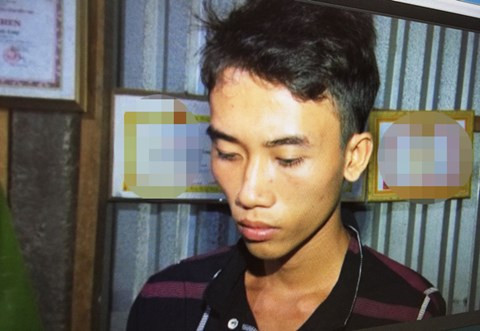 Đối tượng Phạm Tuấn Vũ bắt sau khi đâm chết cha vợ