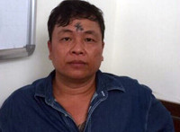 Đạt ở cơ quan điều tra. Ảnh: C.A