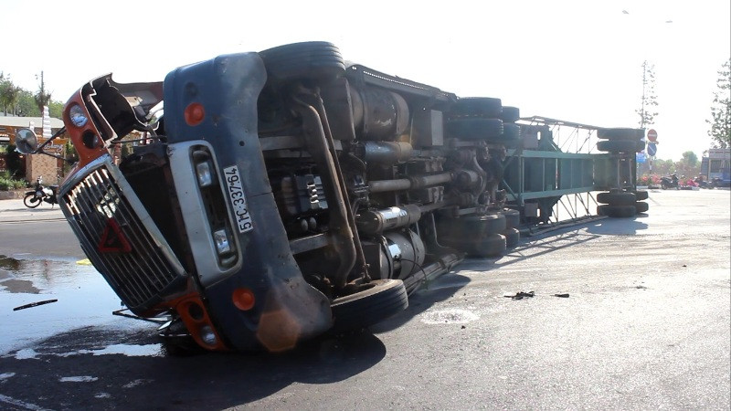 Hiện trường tai nạn.