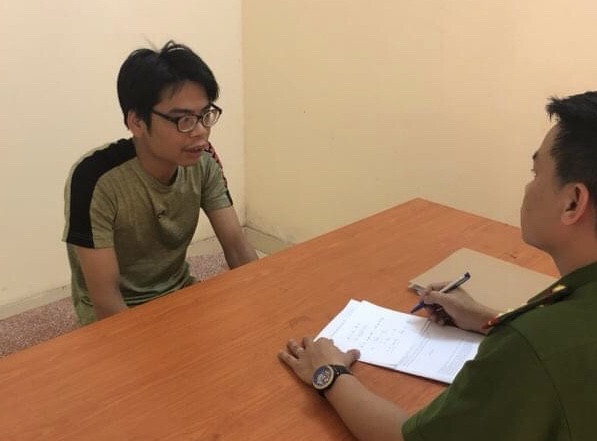 Đối tượng tại cơ quan điều tra.