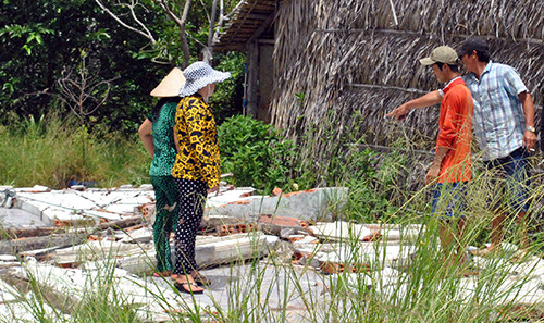 Nơi 3 học sinh gặp nạn. Ảnh: A.X.