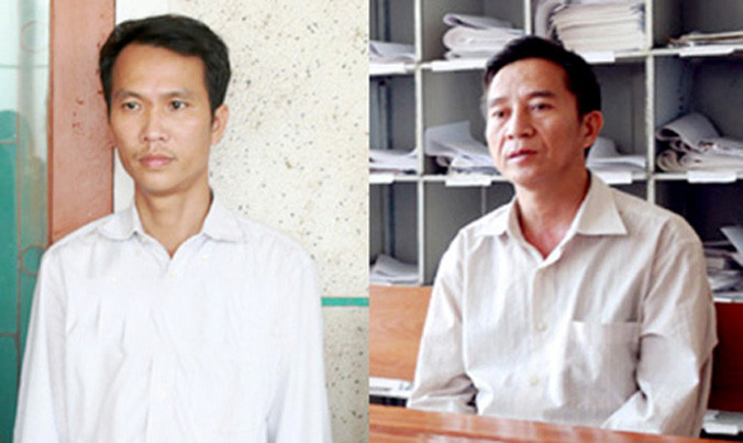 Hai nghi can Trinh và Kỳ. Ảnh: C.A.