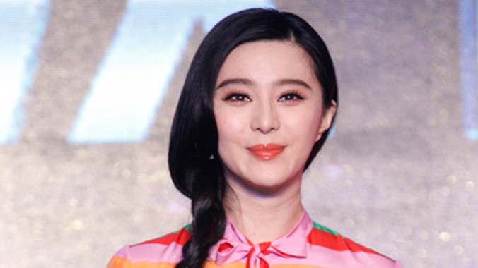 Phạm Băng Băng trong buổi họp báo.