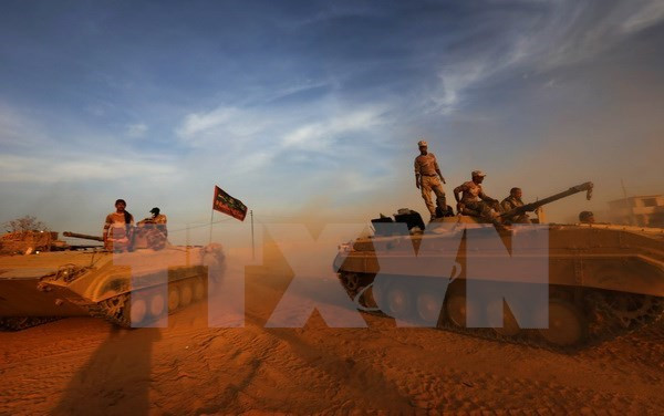 Lực lượng Iraq giành quyền kiểm soát một địa điểm ở làng Jarif, cách thành phố Mosul 45km về phía Nam. (Nguồn: AFP/TTXVN)