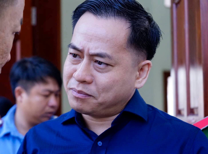 Tại phiên tòa chiều nay, Vũ 'nhôm' trình bày trước tòa là tuyên phạt bị cáo 27 năm tù cũng được, nhưng đừng oan sai. Ảnh: Tân Châu