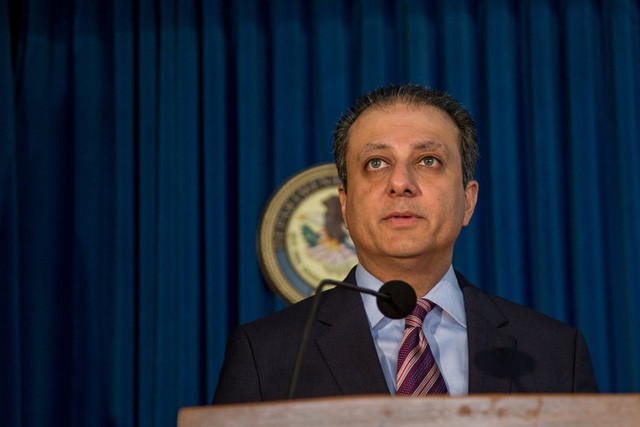 Công tố viên Preet Bharara, một trog các công tố viên do cựu Tổng thống Barack Obama bổ nhiệm, bị đề nghị từ chức ngay lập tức. (Ảnh: NYTimes)
