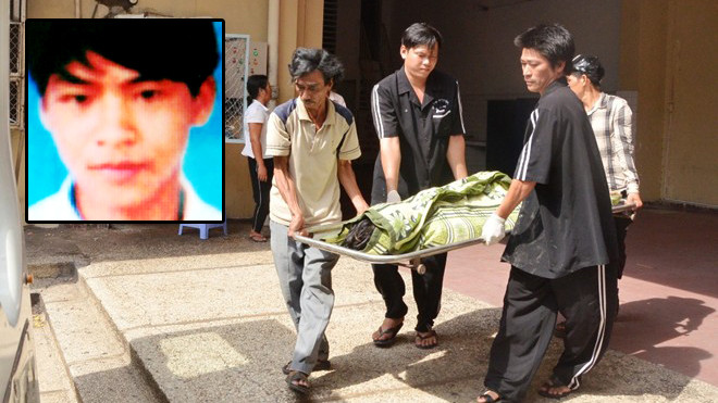 Thi thể nạn nhân và hung thủ (ảnh nhỏ)