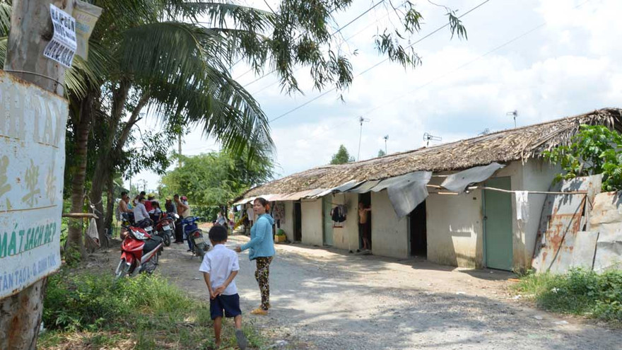 Khu vực anh Hoàng được cho là bị cảnh sát 113 chở đi.