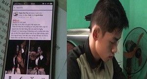 Đối tượng và hình ảnh mê tín dị đoan tung lên mạng gây thông tin thất thiệt trong dư luận.