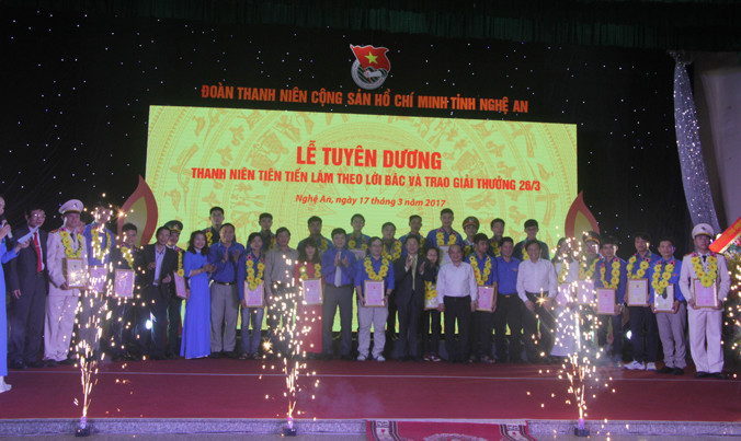 26 gương mặt thanh niên tiêu biểu Nghệ An được vinh danh.