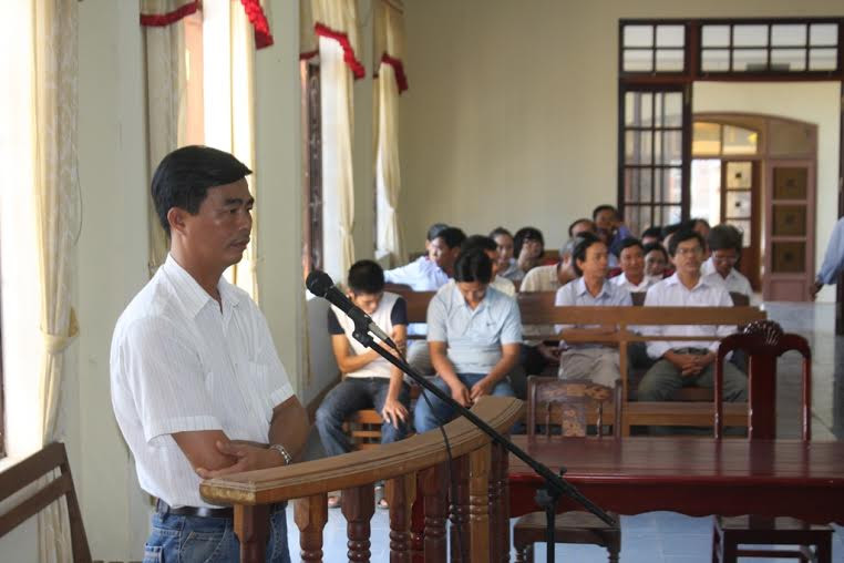 Ông Nguyễn Đức Đạo tại phiên tòa 