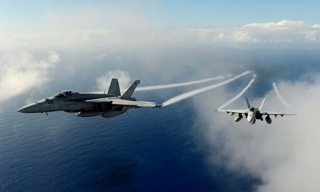 Máy bay Mỹ không kích IS