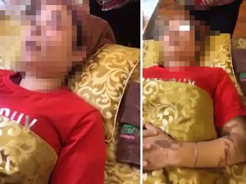 Chị H., nạn nhân bị tạt axit. 