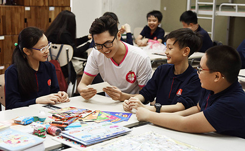 Trường Marie Curie có tỷ lệ chọi đầu vào lớp 6 dự kiến khoảng 1:10. Ảnh: Marie Curie. 