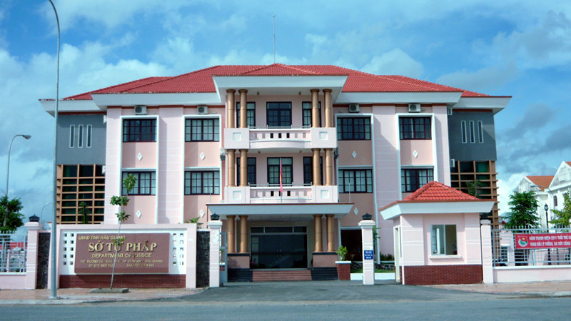 Sở Tư pháp tỉnh Hậu Giang. (ảnh haugiang.gov.vn)