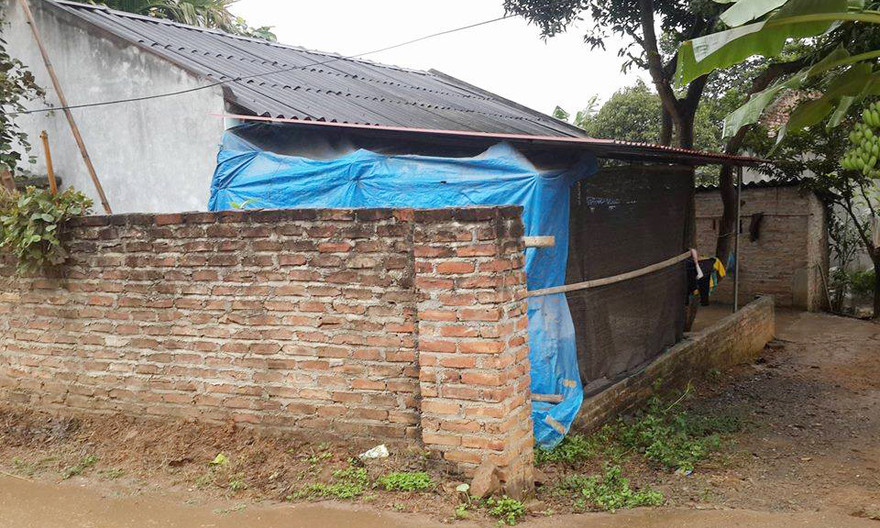 Khu vực nơi Thành châm lửa đốt vợ