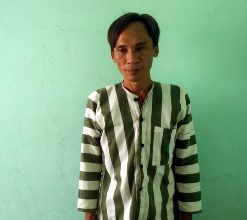 Ân tại cơ quan điều tra. Ảnh: Quốc Thắng