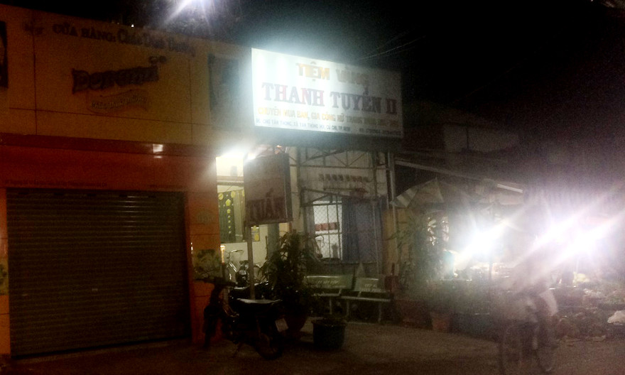 Tiệm vàng Thanh Tuyền II nơi xảy ra vụ cướp