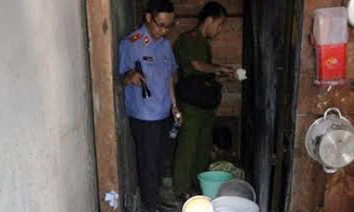 Hiện trường vụ cháy. Ảnh: C.A