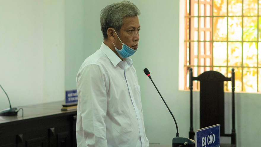 Bị cáo Trịnh Sướng tại phiên tòa sáng 20/4