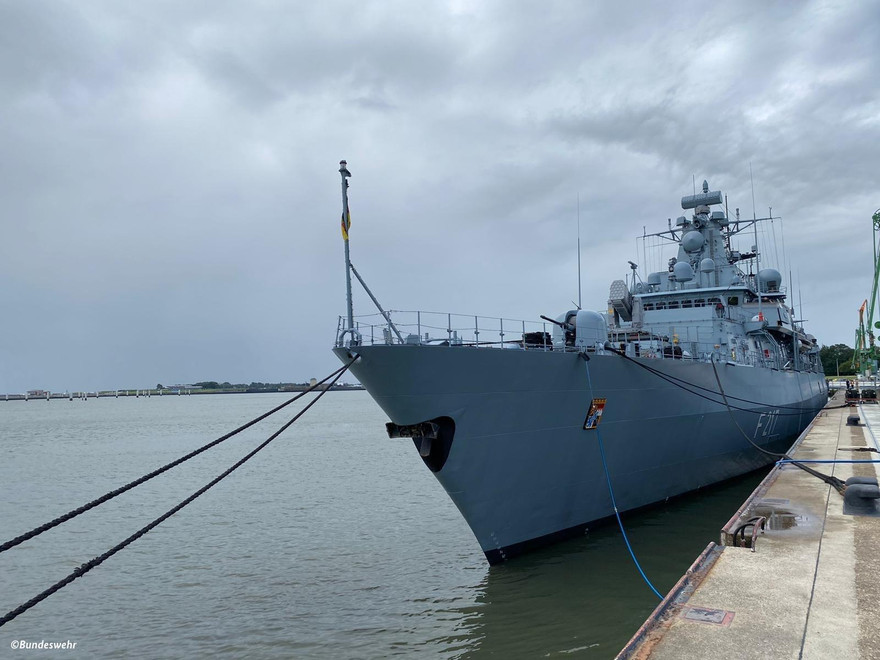 Khinh hạm Bayern của Đức. (Ảnh: BNG Đức)