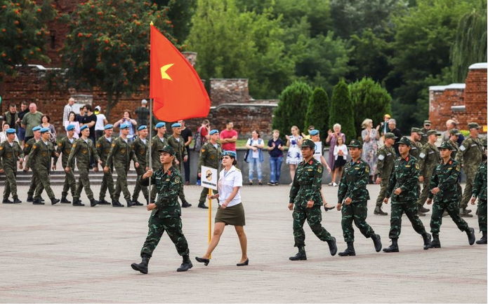 Đoàn Việt Nam dự Army Games tại Belarus năm 2020.