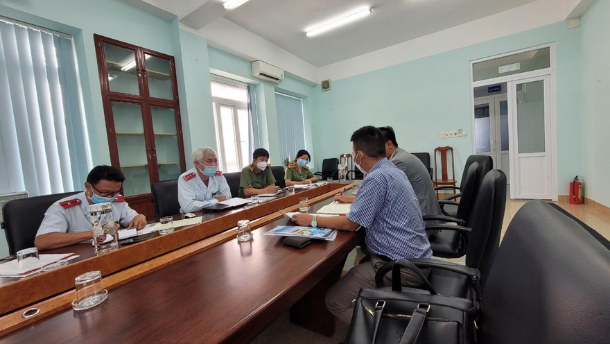 Cơ quan chức năng làm việc với đại diện Trung tâm Truyền hình giáo dục và Pháp luật khu vực Tây Nguyên