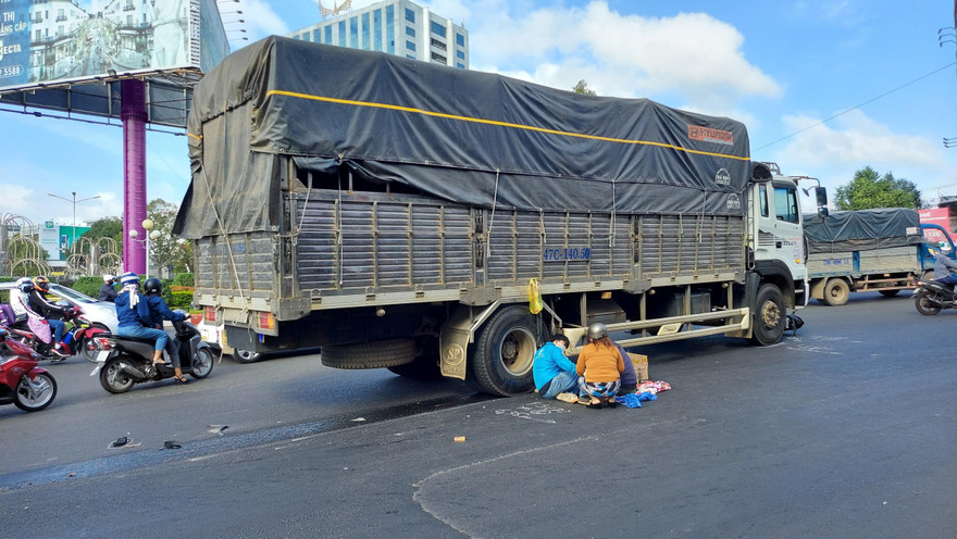 Hiện trường vụ tai nạn giao thông