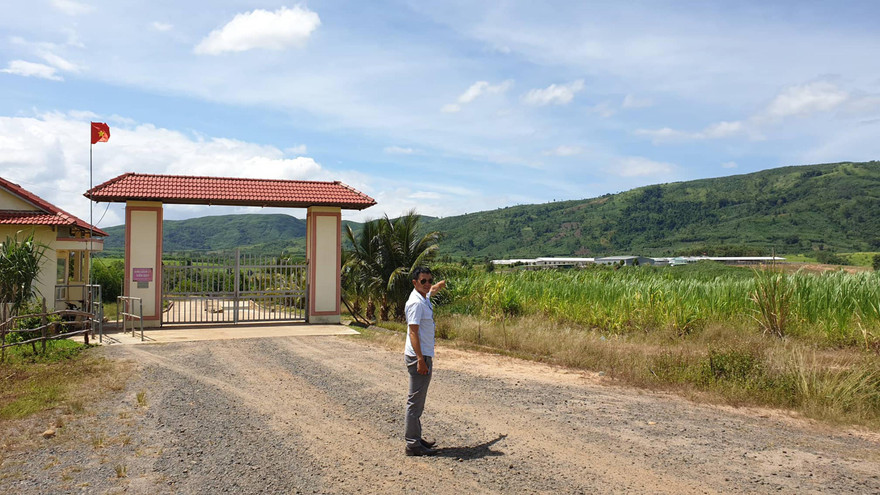 Phần đất của gia đình ông Yên đã bị thu hồi, nằm ngay ở trung tâm dự án Sao Đỏ