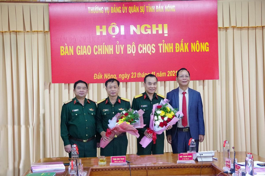 Toàn cảnh hội nghị bàn giao ngày 23/11 tại TP.Gia Nghĩa, Đắk Nông