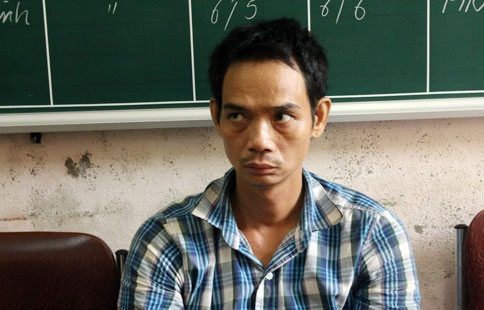 Đối tượng Sỹ tại cơ quan điều tra.