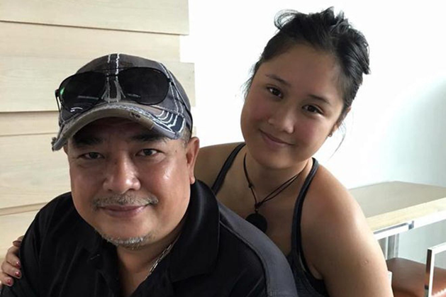 Tài tử Lê Tuấn Anh và con gái Xí Ngầu.