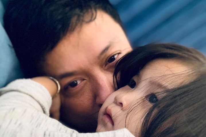 Lam Trường và con gái nhỏ với tên gọi thân mật ở nhà là bé Bì.