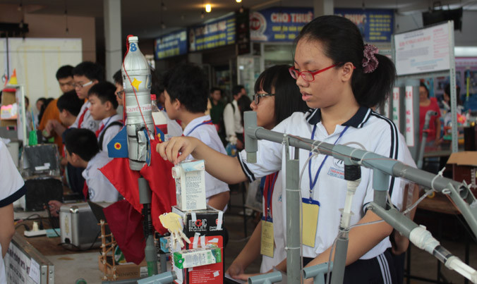 Học sinh TPHCM thi tài sáng tạo sản phẩm ứng dụng vào đời sống